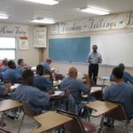 Jean Kabongo gives a lecture on entrepreneurship at the Hardee Correctional Institution